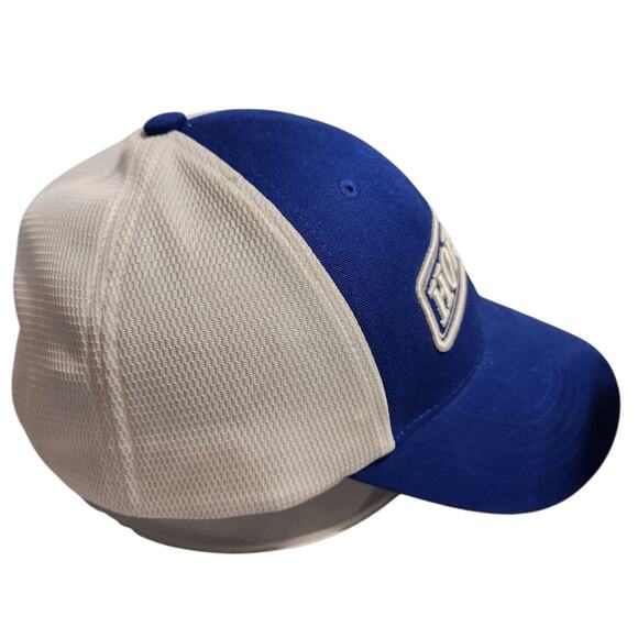 Horton Hat Men's Adjustable Blue White Two-Tone Logo Trucker Cap - Picture 2 of 5